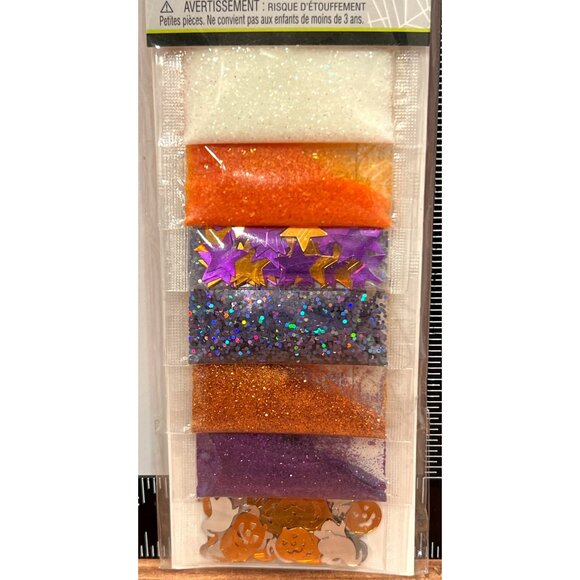 CreAology Halloween Glitter & Spangles Pack Glow in Dark Glitter 415886 - Picture 2 of 3
